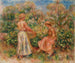 Dos mujeres en el jardín en Cagnes - Pierre-Auguste Renoir — vista de la obra
