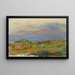 Falaise Verte et Mer - Pierre-Auguste Renoir — framed artwork on a wall