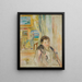 Mujer en un interior - Pierre-Auguste Renoir — cuadro enmarcado en la pared