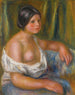 Mujer en azul - Pierre-Auguste Renoir — vista de la obra