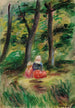 Mujer y niño en un paisaje - Pierre-Auguste Renoir — vista de la obra