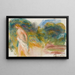 Nude Woman and Landscape - Pierre-Auguste Renoir — framed artwork on a wall