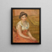 Mujer sentada - Pierre-Auguste Renoir — cuadro enmarcado en la pared