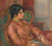 Mujer en sillón verde - Pierre-Auguste Renoir — vista de la obra