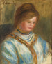 Mujer con blusa azul - Pierre-Auguste Renoir — vista de la obra