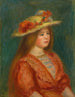 Mujer con blusa roja - Pierre-Auguste Renoir — vista de la obra