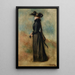 Mujer paseando - Pierre-Auguste Renoir — cuadro enmarcado en la pared