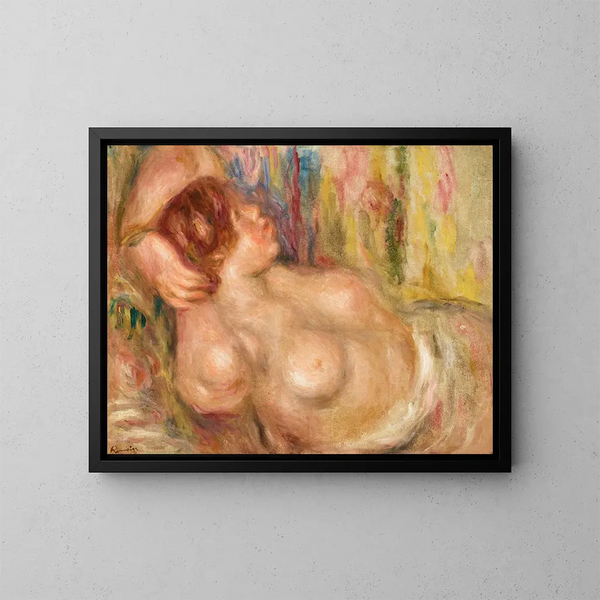 Mujer desnuda dormida - Pierre-Auguste Renoir — cuadro enmarcado en la pared