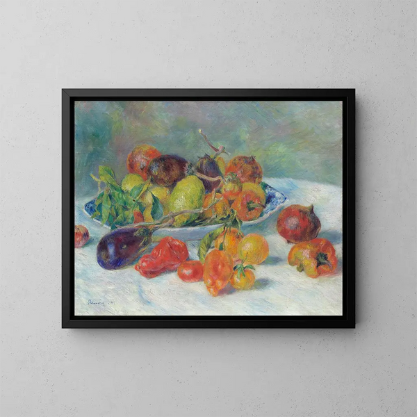 Frutas del Mediodía - Pierre-Auguste Renoir — cuadro enmarcado en la pared