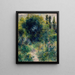 Jardín - Pierre-Auguste Renoir — cuadro enmarcado en la pared