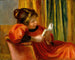 de una niña leyendo - Pierre-Auguste Renoir — vista de la obra