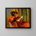 de una niña leyendo - Pierre-Auguste Renoir — cuadro enmarcado en la pared