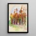 Bosque de árboles - Pierre-Auguste Renoir — cuadro enmarcado en la pared