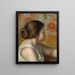 Cabeza de joven - Pierre-Auguste Renoir — cuadro enmarcado en la pared