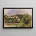 Casas en un parque - Pierre-Auguste Renoir — cuadro enmarcado en la pared
