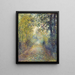En los bosques - Pierre-Auguste Renoir — cuadro enmarcado en la pared