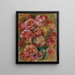 Jet de rosas - Pierre-Auguste Renoir — cuadro enmarcado en la pared