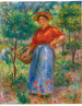 Young girl with basket - Pierre-Auguste Renoir — artwork view