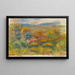 La Colina Roja - Pierre-Auguste Renoir — cuadro enmarcado en la pared
