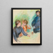 La Conversation - Pierre-Auguste Renoir — framed artwork on a wall