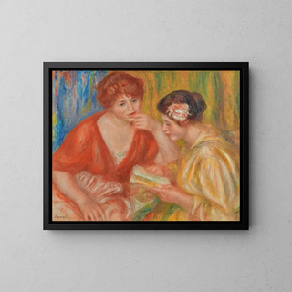 PierreAuguste Renoir - La Lecture Deux Femmes Aux Corsages Rouge Et Rose.webp