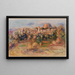 Paisaje La Gaude - Pierre-Auguste Renoir — cuadro enmarcado en la pared