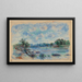 Landscape Painting at Pont-Aven - Pierre-Auguste Renoir — framed artwork on a wall