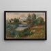 Landscape at Vétheuil - Pierre-Auguste Renoir — framed artwork on a wall