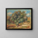 Landscape with a Girl - Pierre-Auguste Renoir — framed artwork on a wall