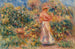 Landscape with Woman in Pink and White - Pierre-Auguste Renoir — artwork view