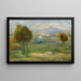 Landscape with Houses in Cagnes-sur-Mer - Pierre-Auguste Renoir — framed artwork on a wall