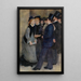 La Sortie du conservatoire - Pierre-Auguste Renoir — framed artwork on a wall