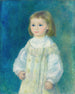 Lucie Bérard Niño en blanco - Pierre-Auguste Renoir — vista de la obra