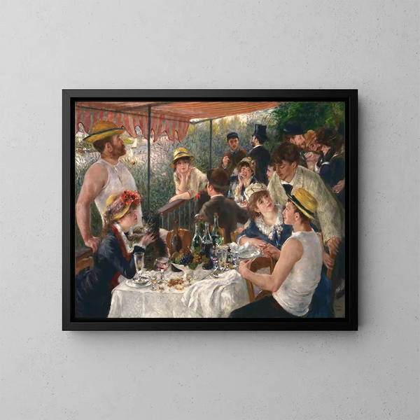 Desayuno de los remeros - Pierre-Auguste Renoir — cuadro enmarcado en la pared