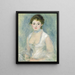 Madame Henriot - Pierre-Auguste Renoir — cuadro enmarcado en la pared