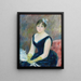 Madame Léon Clapisson - Pierre-Auguste Renoir — framed artwork on a wall
