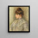 Madame Powers née Suzanne Noël - Pierre-Auguste Renoir — framed artwork on a wall