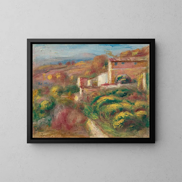 Casa de la Oficina de Correos - Pierre-Auguste Renoir — cuadro enmarcado en la pared