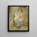 Maternidad - Pierre-Auguste Renoir — cuadro enmarcado en la pared