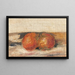 Naturaleza muerta, dos manzanas - Pierre-Auguste Renoir — cuadro enmarcado en la pared