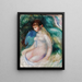 Pas sentado - Pierre-Auguste Renoir — cuadro enmarcado en la pared