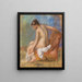 Nude in Armchair - Pierre-Auguste Renoir — framed artwork on a wall