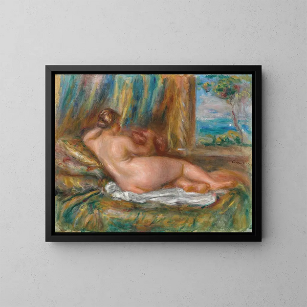 Odalisque couchée - Pierre-Auguste Renoir — framed artwork on a wall