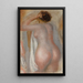 Nude Back Painting - Pierre-Auguste Renoir — framed artwork on a wall