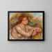Estudio de desnudo, busto de mujer - Pierre-Auguste Renoir — cuadro enmarcado en la pared