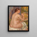 Nu de dos - Pierre-Auguste Renoir — cuadro enmarcado en la pared
