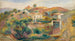 Paisaje con casas - Pierre-Auguste Renoir — vista de la obra