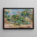 Landscape with Trees - Pierre-Auguste Renoir — framed artwork on a wall