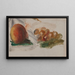 Fishing and Grapes - Pierre-Auguste Renoir — framed artwork on a wall