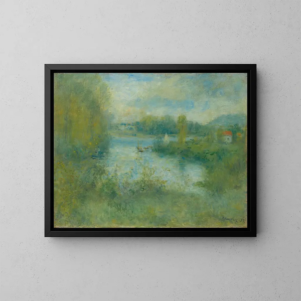 Petit bras de la Seine à Argenteuil - Pierre-Auguste Renoir — framed artwork on a wall